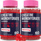 Creatine Monohydrate Gummies for Men & Women, Chewable Supplement for Strength and Endurance - 2 Pack