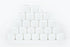 Vivaplex 24 White Cosmetic Jars, 2 oz with Liners and Dome Lids