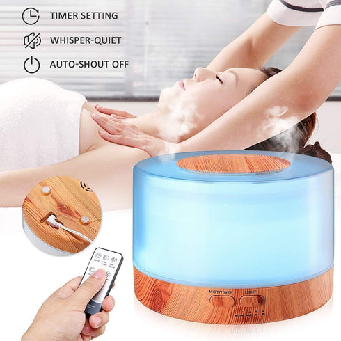 NEWTHING Diffuser,700ML Control,7 Aromatherapy Essential Oil Ultrasonic Aroma Cool Mist Humidifier with Adjustable Mist