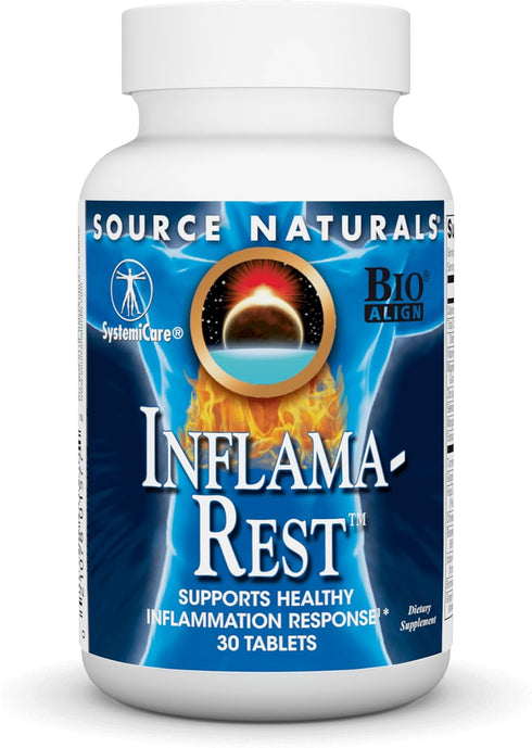 Source Naturals Inflama-Rest, 30 Tablets - Herbal & Mineral Blend for Healthy Inflammation Response