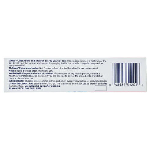 Biotene OralBalance Moisturizing Gel, Flavor-Free, Alcohol-Free, for Dry Mouth, 1.5 oz, Pack of 3