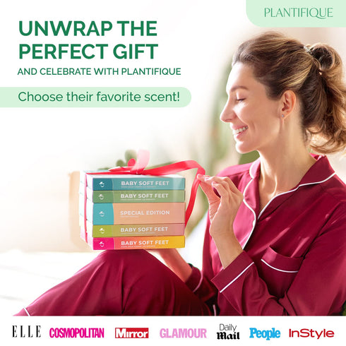 PLANTIFIQUE Jasmine Foot Peeling Mask 1 Pair | Dermatologically Tested for Baby Soft Feet, Repairs Heels & Removes Dry