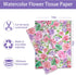 Whaline 100Pcs Floral Tissue Paper Watercolor Flower Gift Wrapping Paper Blossom Packaging Paper DIY Art Craft Paper for Home Wedding Baby Shower Birthday Party Gift Wrap, 14 x 20 Inch by Whaline