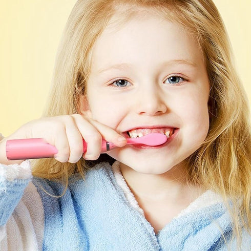 Ip7 Yosoo Kids Electric Toothbrush Waterproof Battery Powered Toothbrush Cute Bunny Pink Electric Toothbrush Kids Sonic