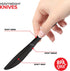 Stock Your Home - 125-Count Plastic Knives, Heavy Duty Disposable Silverware for Dinner, Bulk Cutlery in Black