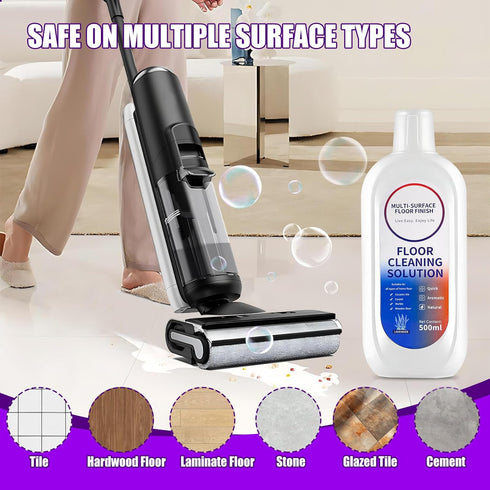 NXPPYY 4 Floor Cleaning Solution Compatible with Tineco iFLOOR Series, All Robot Vacuums & Wireless Wet-Dry Mops
