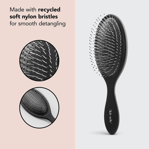 Kitsch Detangler Hair Brush for Wet and Dry Hair, Flexible Bristles for Curly or Straight Hair, for Adults & Kids