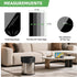 heihaily 2.6 5 100 Count Biodegradable Gallon Garbage Bags - Unscented Rolls Bulk Waste Basket Liners Rip Resistant
