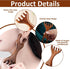 hinbkenla 2 Pcs Jaw Massager,Sandalwood Massage Claws,Five Touch Therapy Comb,Wooden Comb,Taichi Tools,Manual Head