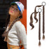 YOGFIT 2PCS DIY Braid Ponytail Extension - Long Straight Wrap Around Hair Extensions for Women