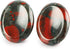 Africa Bloodstone Thumb Worry Stone by Artistone, Hand Carved Chakra Healing Crystal for Anxiety Relief, 2 inch