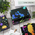 AnyDesign 12 Sheet Colorful Wrapping Paper, 4 Designs Black Neon Art, 19.7 x 27.6 Inch for DIY Gift Wrap