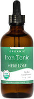 Herb Lore Iron Tonic - Organic Liquid Iron Drops Supplement for Kids & Women