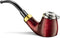 Mr. Brog Full Bent Smoking Tobacco Pipe - Model No: 21 Old Army Mahogany - Hand Made Pear Wood Roots