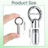 Qianyu 2 PCS Small Pill Case Micro Keychain Pill Holder Portable Waterproof Container Tiny Pocket Medicine Organizer