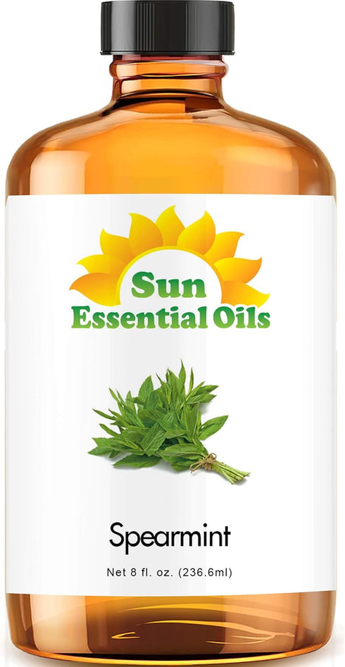 Sun Essential Oils 8oz - 8 Fluid Ounces Spearmint Essential Oil