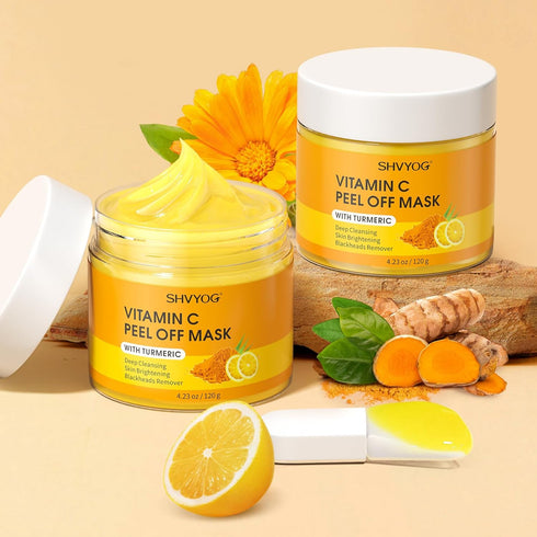 SHVYOG Vitamin C Peel Off Face Mask, Deep Cleansing Exfoliating Mask for Blackheads and Large Pores