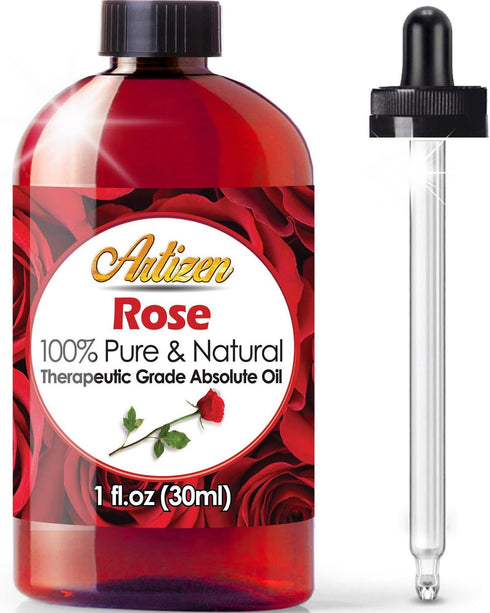 Artizen Rose Essential Oil Therapeutic Grade - Huge 1oz Bottle for Aromatherapy
