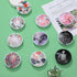 Retainer Case, Cute Mouth Guard Case with Mirror and Ventilation, Orthodontic Aligner Case (Gray Marble)