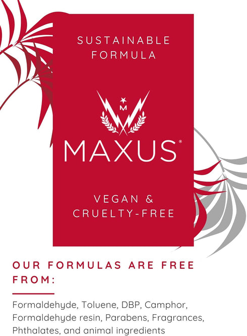 Maxus Nails Strengthening Empower Collection Polish, Gel Like Finish, Super Fast Dry (Inspired)