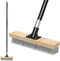 Stainless Steel Wire Scrub Brush with Long Handle, Heavy Duty Stiff Metal