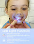 SEAGO Kids Electric Toothbrush with 2 Mins Timer and 8 Replacement Brush Heads, Rainbow LED Light, Blue