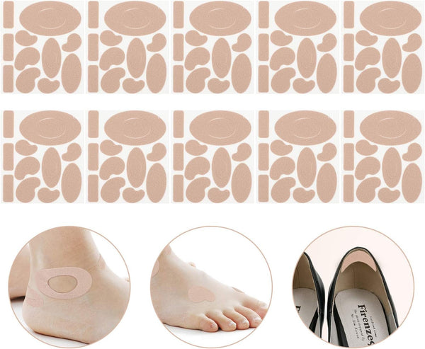 Honoson 110 Pcs Moleskin for Blisters, Adhesive Moleskin Padding,Flannel Mole Skin Tapes Stickers