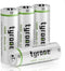 tyrone 14430 3.2 Volt Rechargeable Solar Light Battery, 3.2V 450mAh for Outdoor Garden Light (4 Pack)