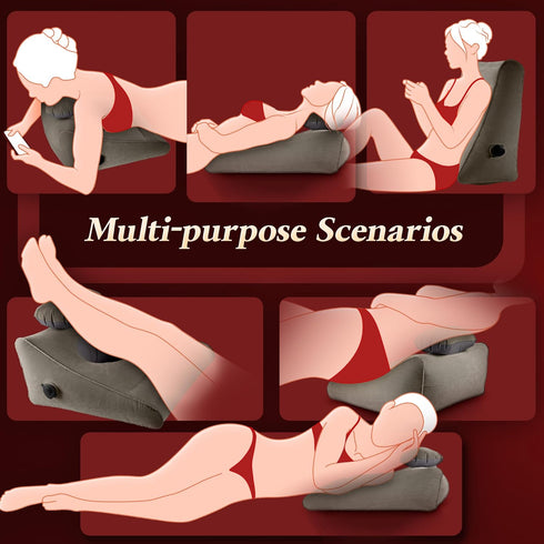 Sex Toys Adult Toys, Sex Pillow Position Cushion Triangle Inflatable Position Pillow, Couples Sex Toys Sex Wedge Velvet