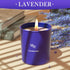 TranquilBliss 8 oz 45 1 Pack Lavender Candles for Home Scented, Scented Candles Present, Purple Jar Wax, Made with Soy