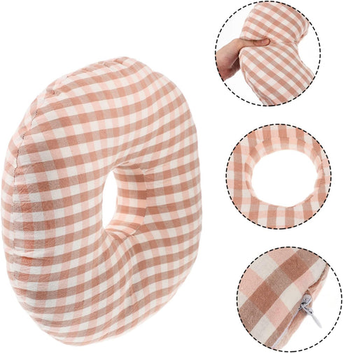 Unomor Ear Hole Pillow for Elderly Nursing Ergonomic Side Pillow with Hole for Comfortable Sleep Portable Office Ear