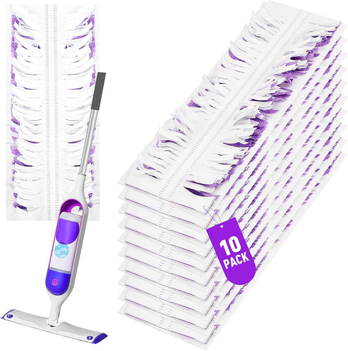 10 Pack Disposable Power Mop Pads Refills for Swiffer PowerMop Multi-Surface Replacement Mopping Pads