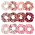 Whaline 12Pcs Blush Theme Velvet Scrunchies for Women - Classic Thick Hair Bands, Gifts for Teenage Girls