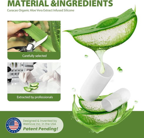 Silicone Toe Protectors - 12 Pack Gel Toe Sleeves with Aloe Vera for Pain Relief and Protection