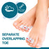 Povihome 10 Pack Pinky Toe Separator and Protectors, Triple Gel Toe Separators for Overlapping and Curled Toes