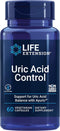 Life Extension Uric Acid Control - Promotes Healthy Uric Acid Balance, Joint Health, 60 Capsules