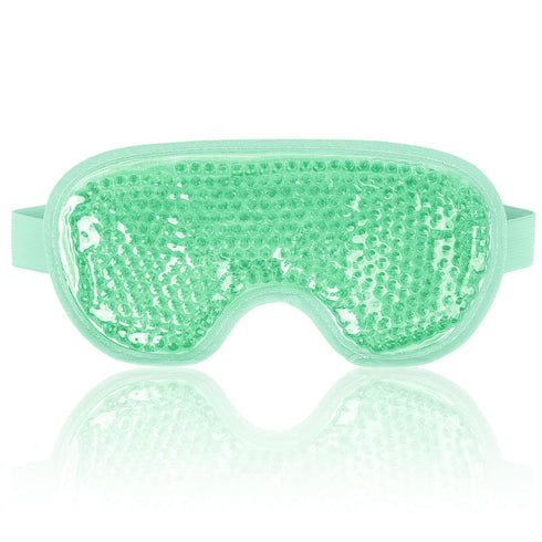 NEWGO Cooling Eye Mask Gel, Cold Eye Mask for Puffy Eyes, Eye Ice Pack for Stress Relief - Green