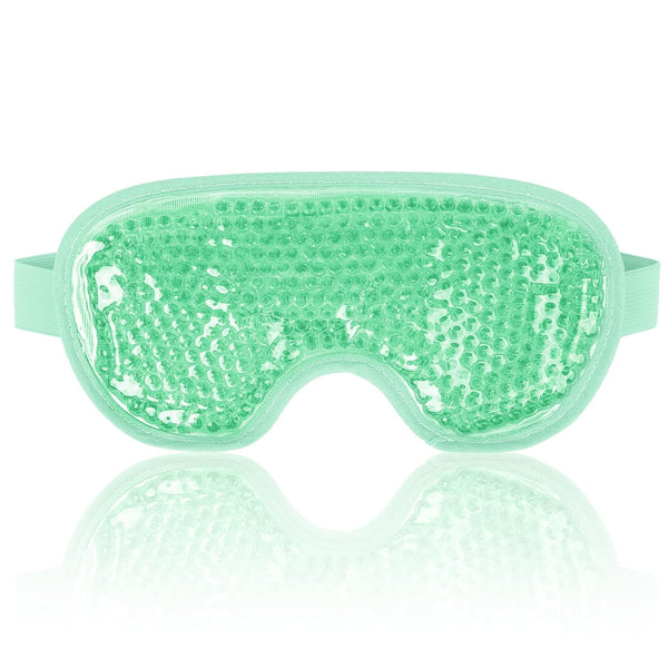 NEWGO Cooling Eye Mask Gel, Cold Eye Mask for Puffy Eyes, Eye Ice Pack for Stress Relief - Green