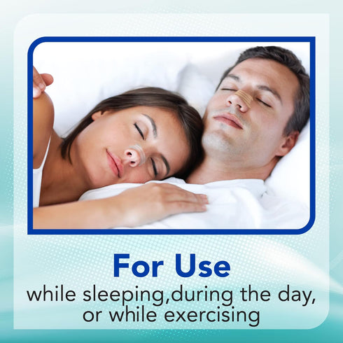 Extra-Strength Nasal Breathing Strips Clear, 50 ct, Instant Nasal Congestion Relief, Stops Snoring, Cold & Allergy