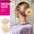 Teenitor Donut Bun Maker Set - Hair Bun Ring with 5 Bands, 20 Bobby Pins & 7 Chignons in Beige