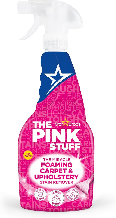 Stardrops - The Pink Stuff, Miracle Foaming Carpet & Upholstery Stain Remover.