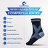 Compressa Compression Socks for Women & Men, 1 Pair Open Toe, Premium Non-Slip Support for Joint Pain Relief