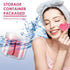 Nuenen 60 Pieces Facial Sponges with Container - Heart Shape Compressed Face Sponges for Washing Face Cleaning