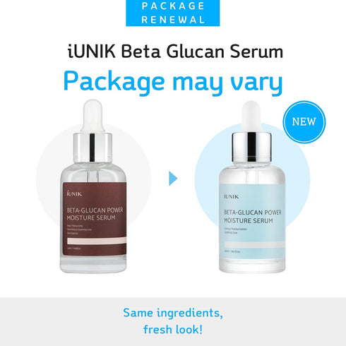 IUNIK Beta-Glucan Power Deep Moisture Vegan Serum for Dry Mature Sensitive Skin - Korean Skincare