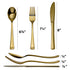 Pack 160 Plasticpro Disposable Heavy Duty Gold Plastic Knives, Fancy Plastic Silverware Looks Like Real Gold Cutlery