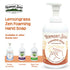 VERMONT SOAP Organic Lemongrass Zen Foaming Hand Soap, Natural Moisturizing Liquid Soap for Dry Skin - 12 oz