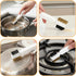 HJZHII 4 1Kitchen in Cleaning Scrub Brush, Deep Gas Stove Brass Wire Brush with Stiff Bristles & Cooktop Scraper