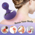 MANFLY Cordless Electric Handheld Massage Ball, Rechargeable Body Neck Massage Tool (Purple)