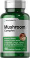 Horbaeach Mushroom Complex Capsules | 150 Count | Non-GMO, Gluten Free | Reishi, Chaga, Lions Mane