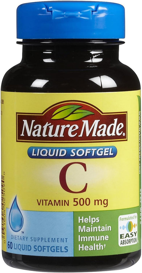 Nature Made Vitamin C 500 Mg Softgels, 60-Count